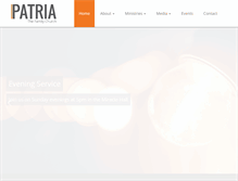 Tablet Screenshot of patria.co.za